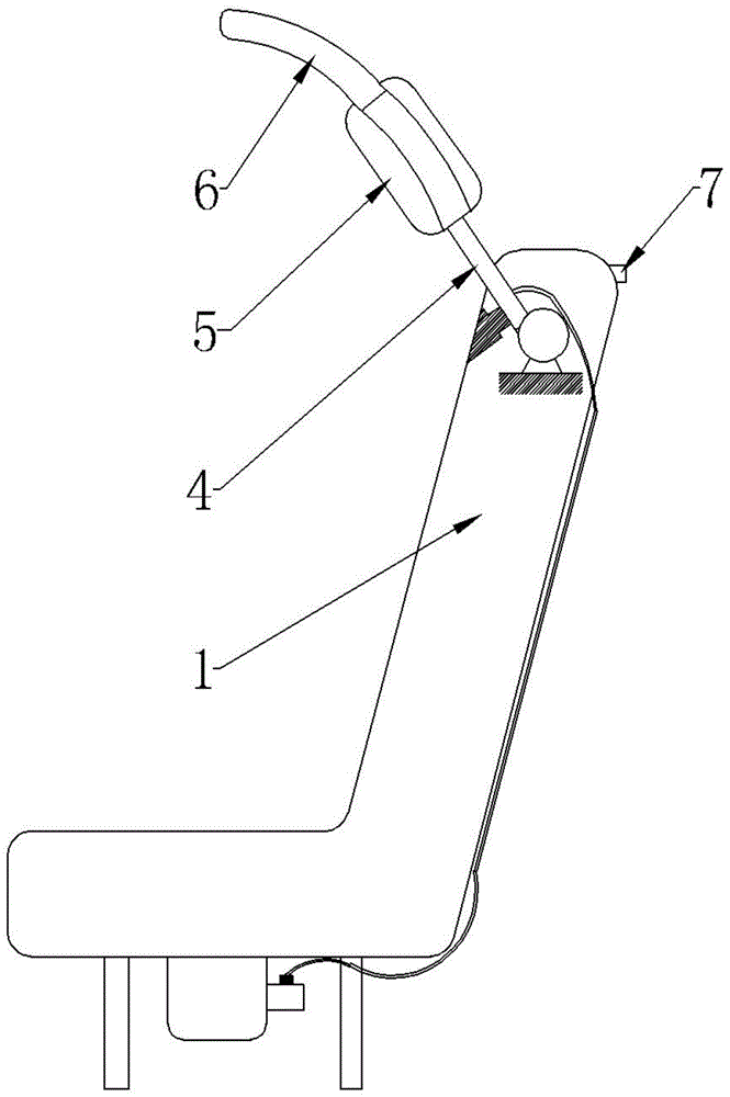 Automobile roof collapse and deformation active protection head restraint device and control method thereof