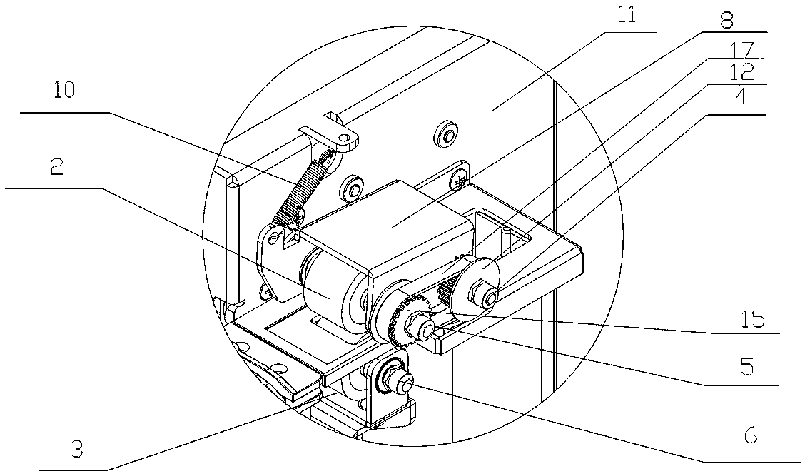 Single label conveying mechanism