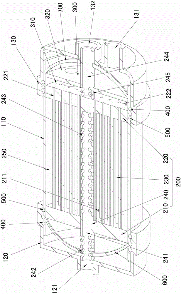 Flushable external pressure ultrafiltration element assembly and water purifier