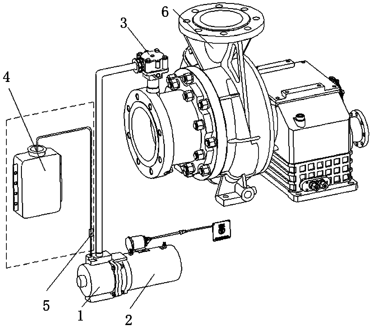 Electric vacuum pump water diversion system for pump