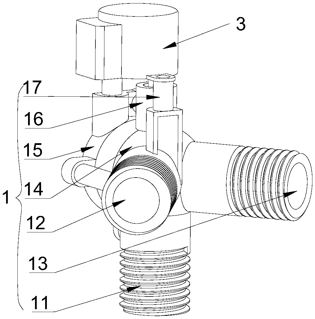 Water diversion valve for flushing closestool and closestool