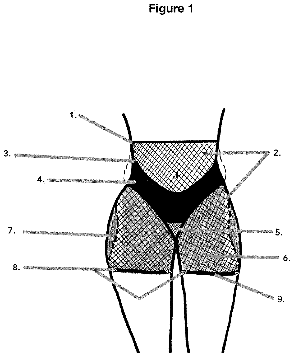 Convex Padded Hip Enhancing Garment
