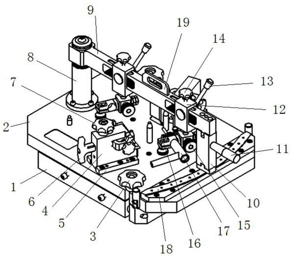 A jig for assembly of aero-engine sector block components