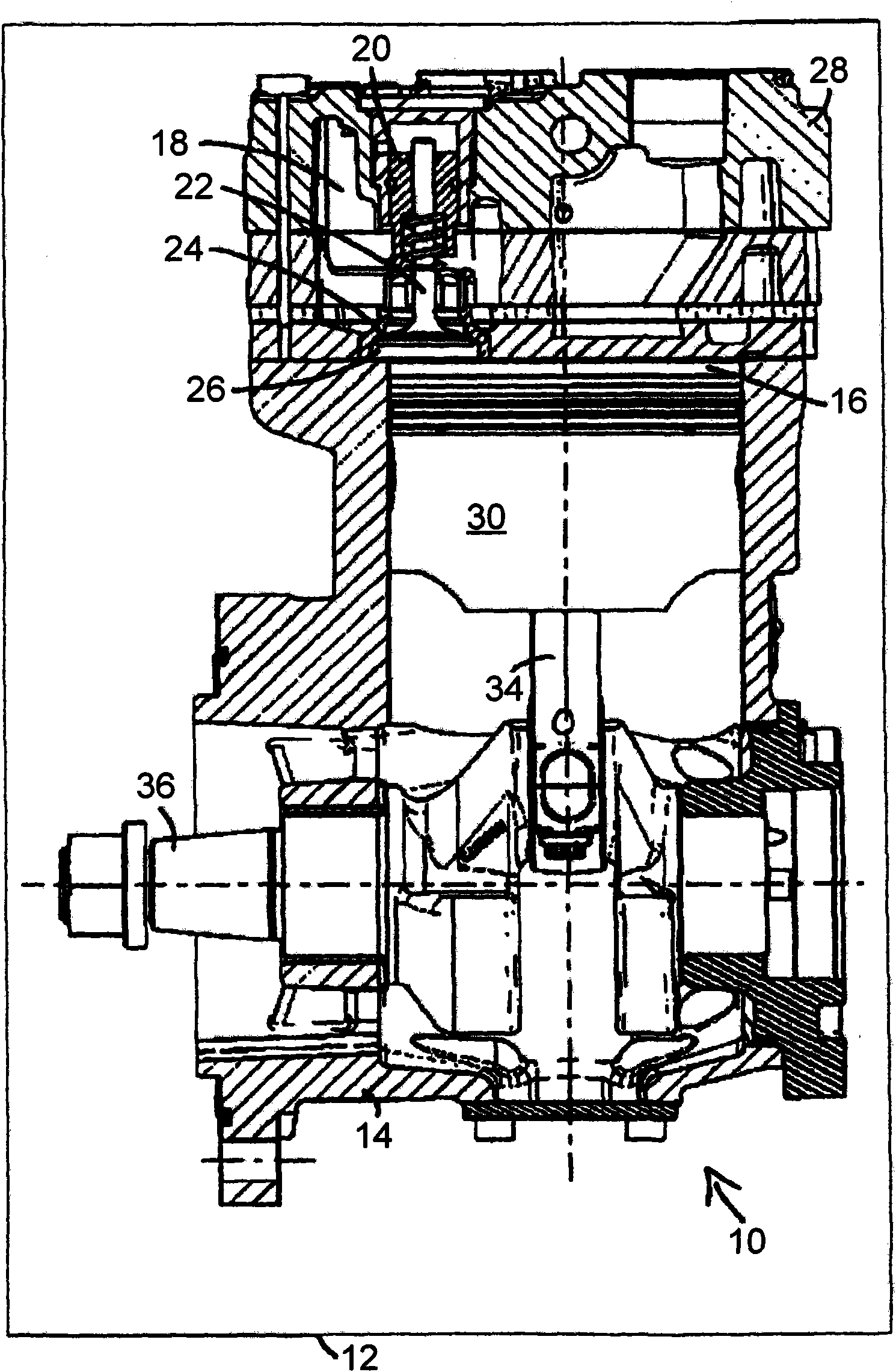 Compressor having an energy saving device and method for the energy-saving operation of a compressor
