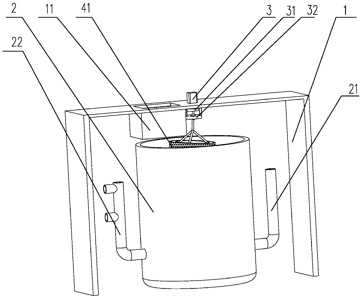 Perishable garbage separating and collecting device