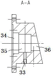 A sealing structure for the rotating shaft of a powder feeder