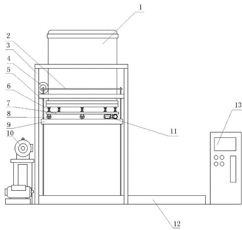 Calcining processing method and device thereof of single crystal growth thermal system