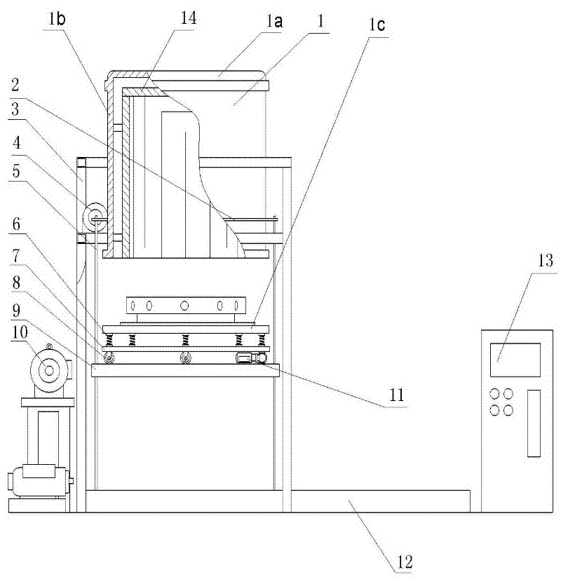 Calcining processing method and device thereof of single crystal growth thermal system