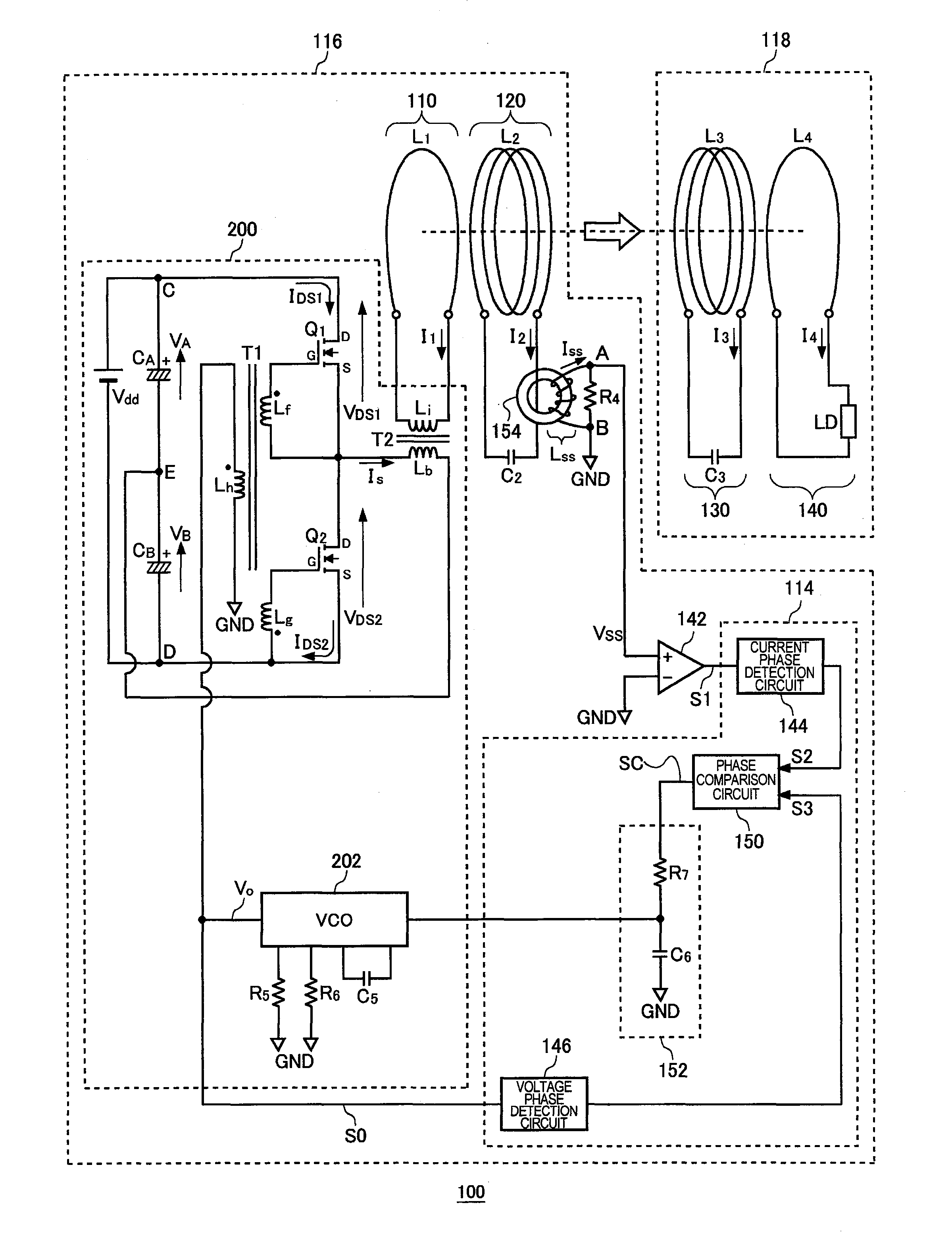 Wireless power feeder, wireless power transmission system, and table and table lamp using the same