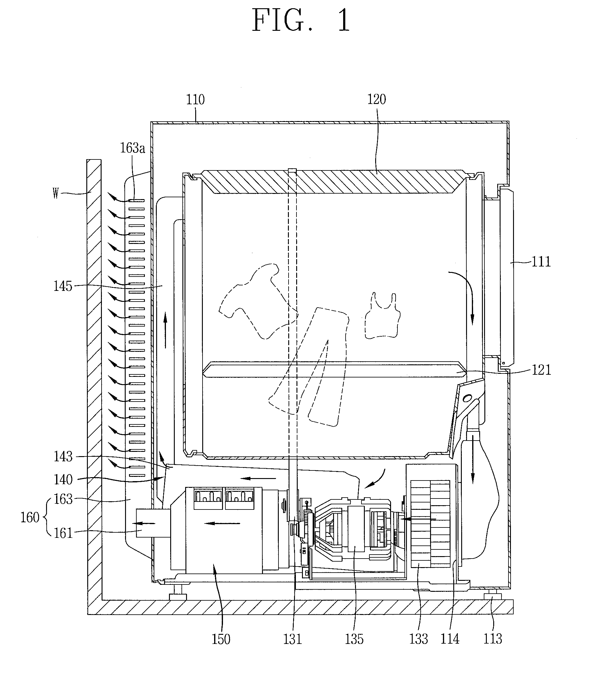 Filter cleaning apparatus and ductless dryer implementing the same