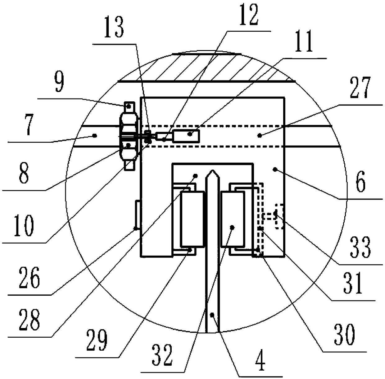 Electric adjusting system for any distance between saw blades for simultaneously sawing plates of different thicknesses