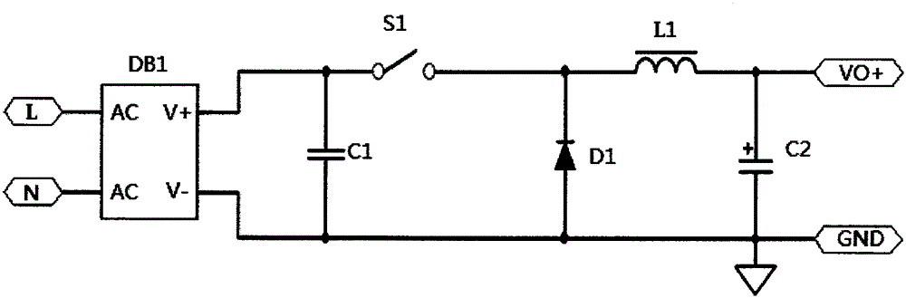 Composite type high-efficiency power factor correction circuit