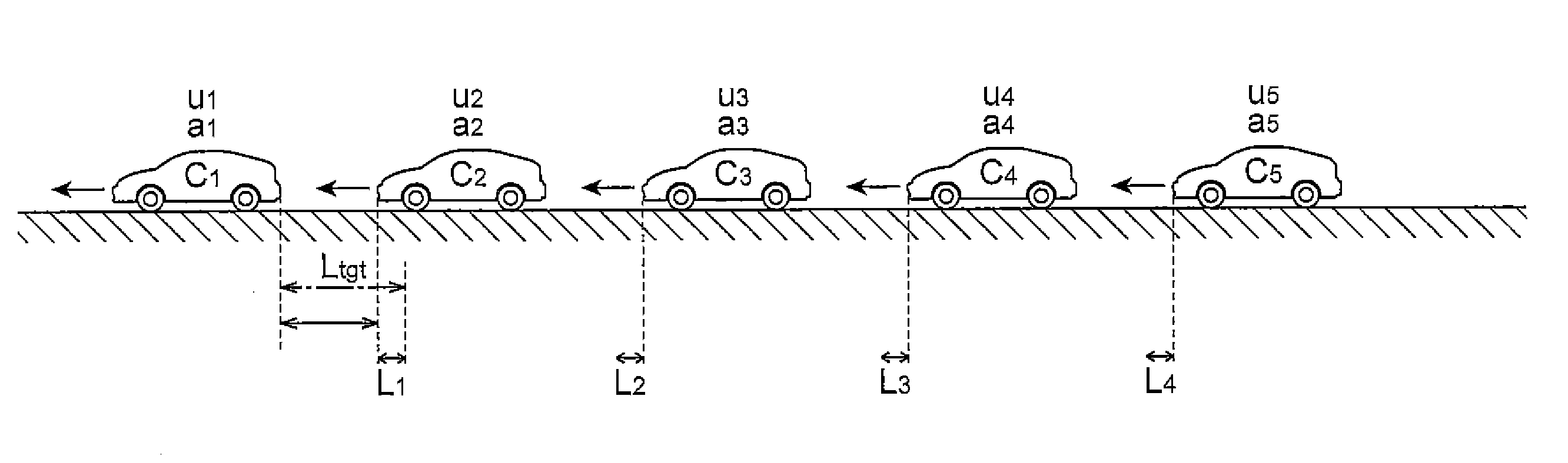 Row running control system and vehicle