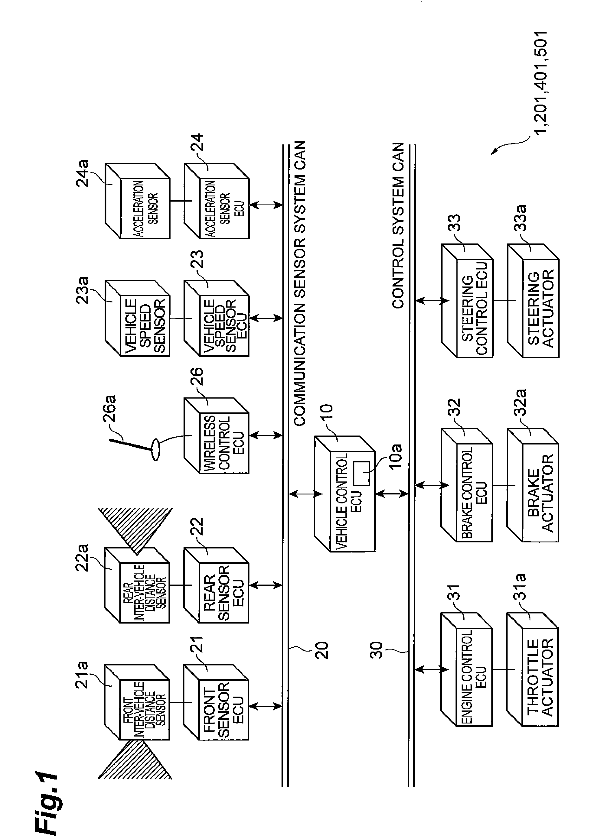 Row running control system and vehicle