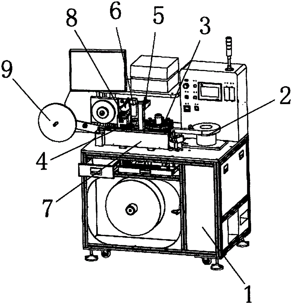 Intelligent taping machine with testing function