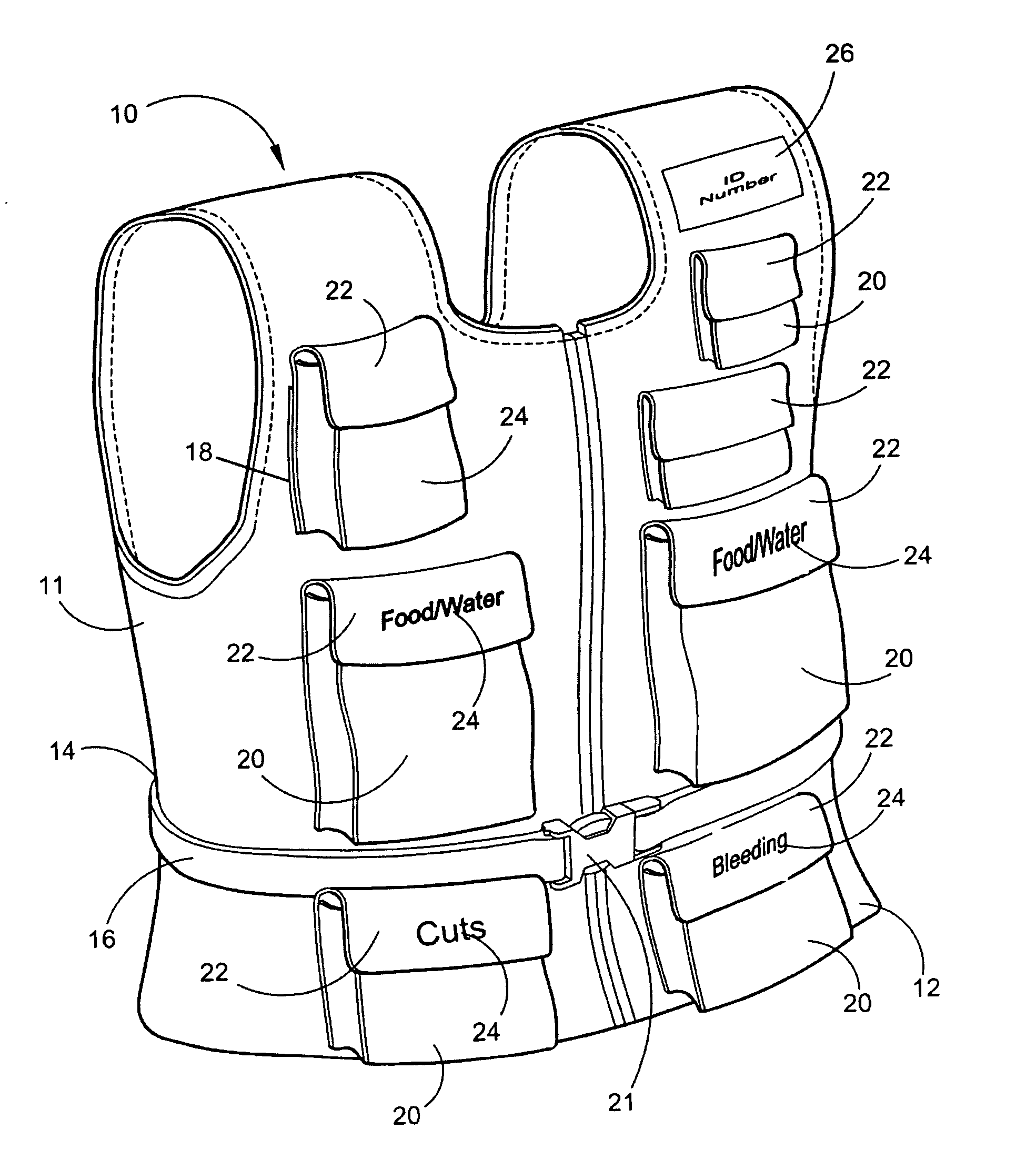 Emergency preparedness vest