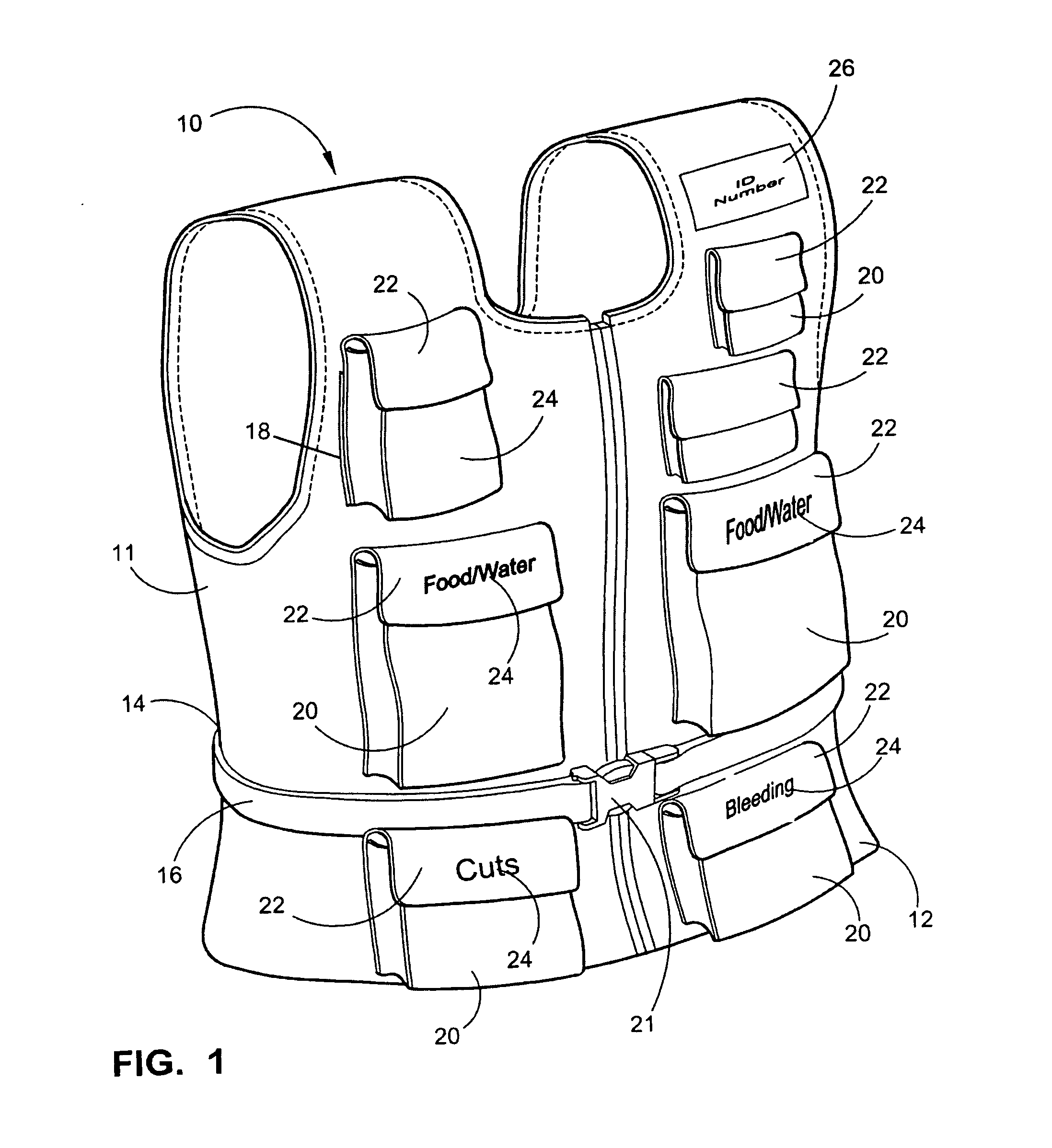 Emergency preparedness vest