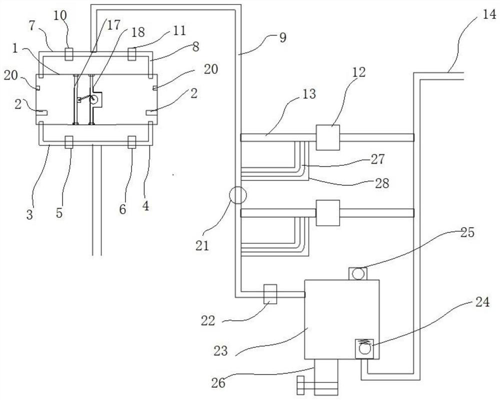 Leakage-reducing heat supply water-saving device