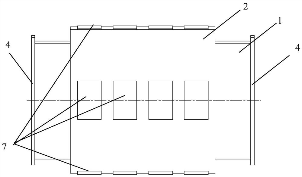 Underwater intelligent double-layer shell structure with vibration reduction function