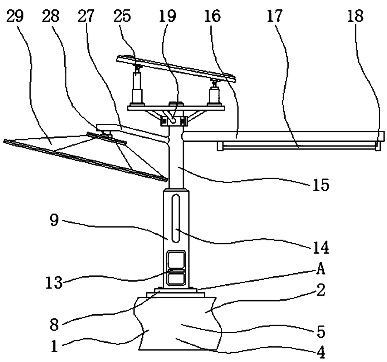 Solar power generation road traffic light shade shelter capable of providing power for traffic light