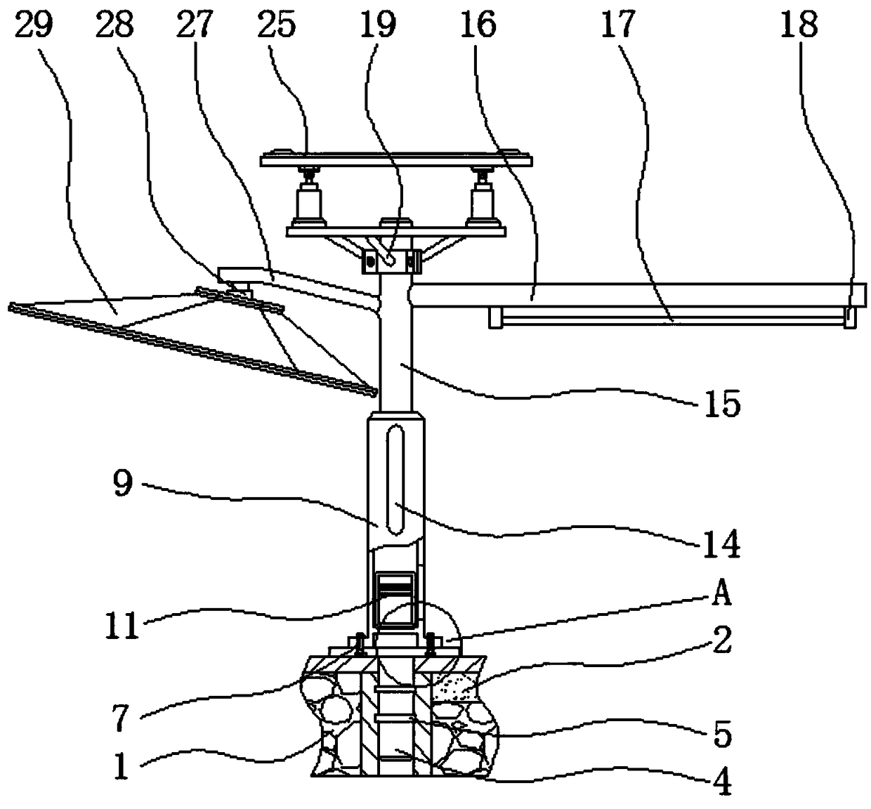 Solar power generation road traffic light shade shelter capable of providing power for traffic light