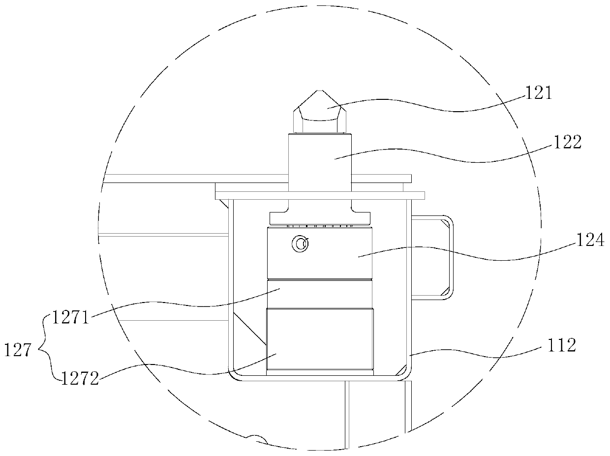 Container transport vehicle and spin lock mechanism thereof