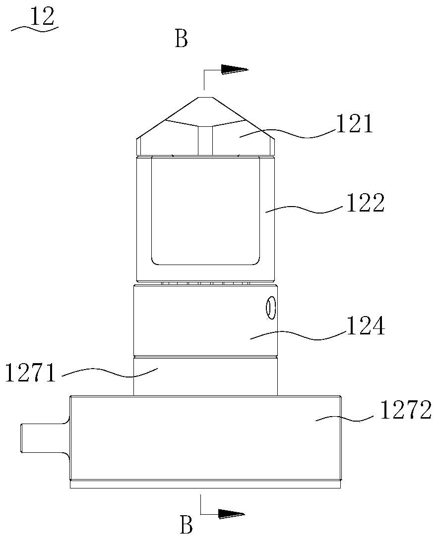 Container transport vehicle and spin lock mechanism thereof