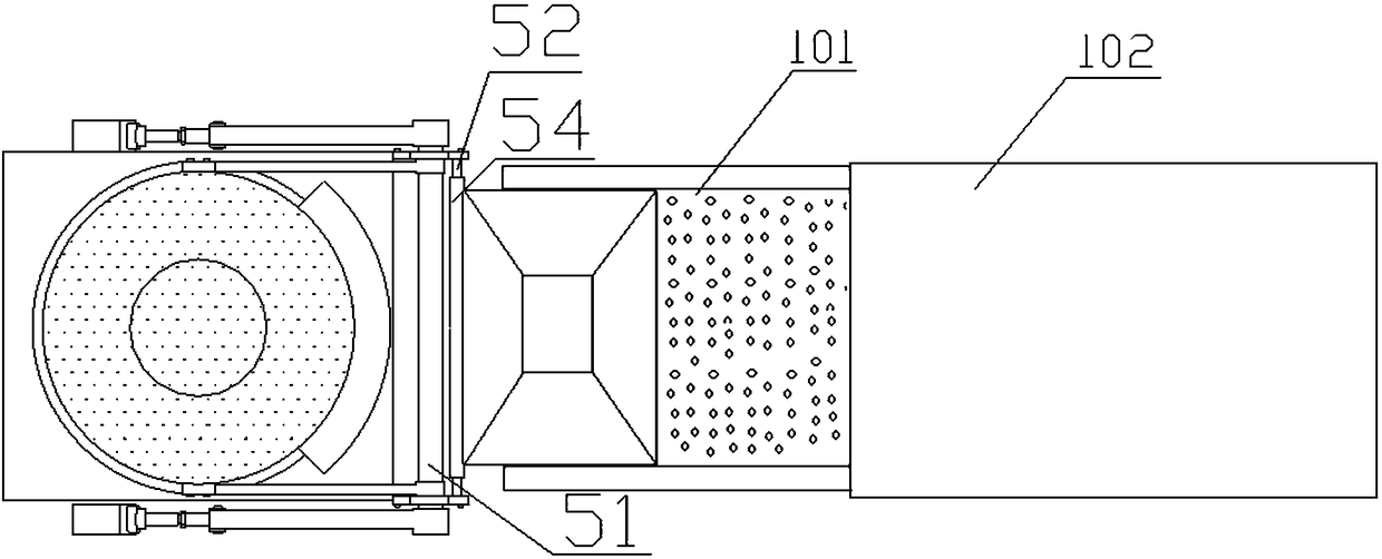 Fully-automatic food processing and conveying device