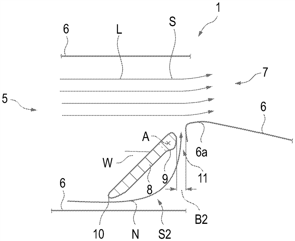 Ventilation outflow device, ventilation system and motor vehicle