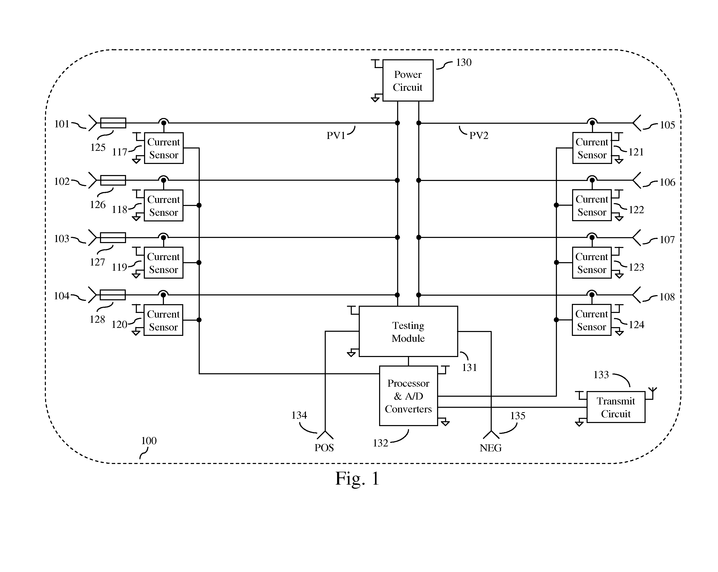 Active and passive monitoring system for installed photovoltaic strings, substrings, and modules