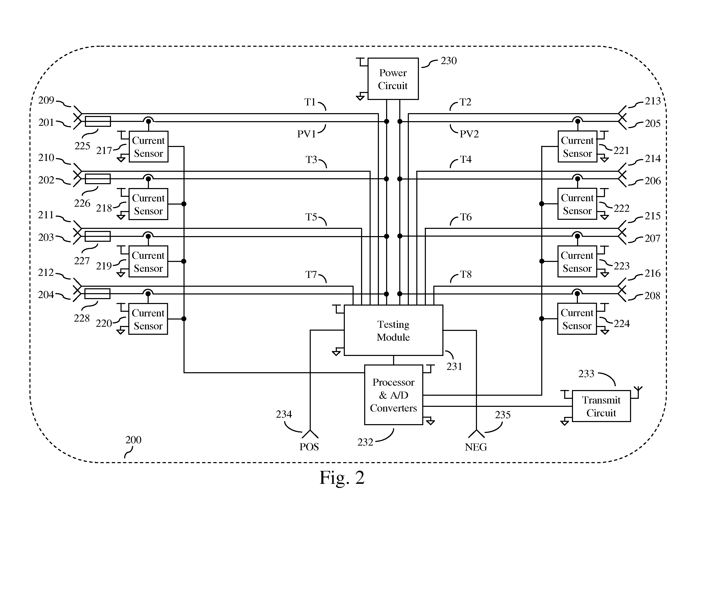Active and passive monitoring system for installed photovoltaic strings, substrings, and modules