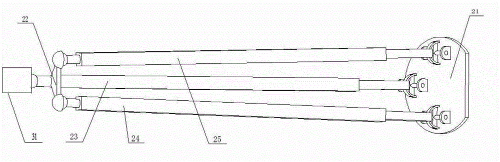 Mounting device for offshore wind generating set based on six-dimensional intelligent mechanical legs