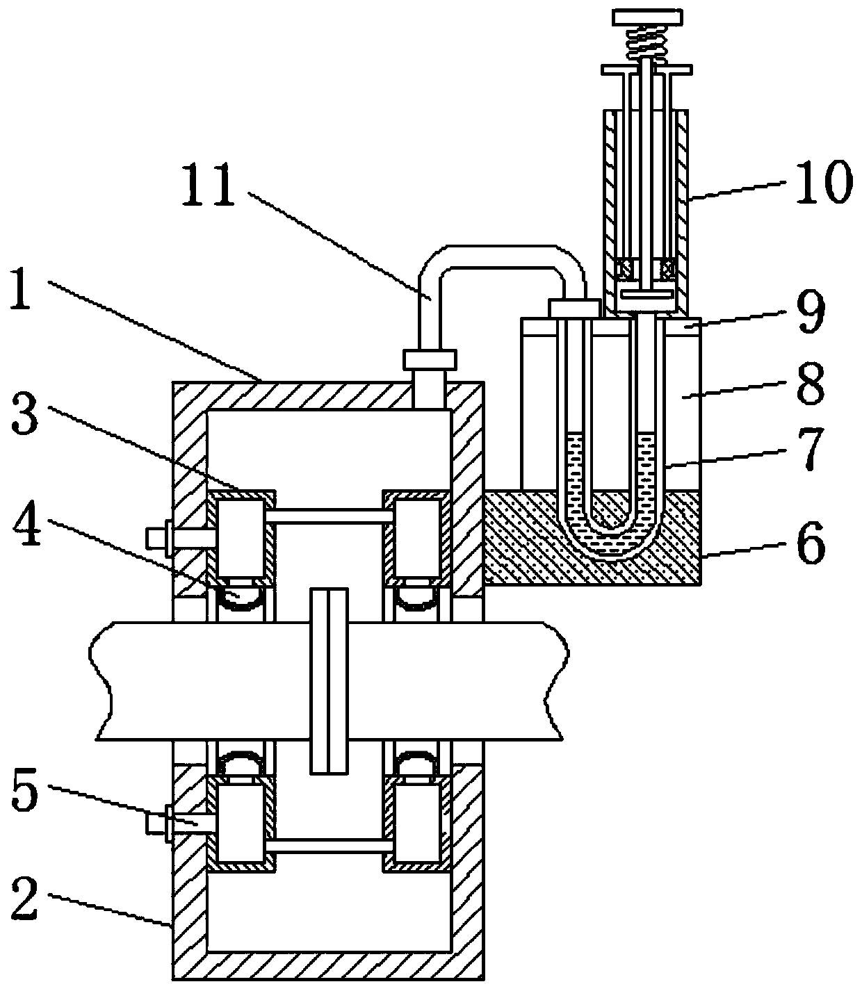 Measurement and detection device for gas leakage