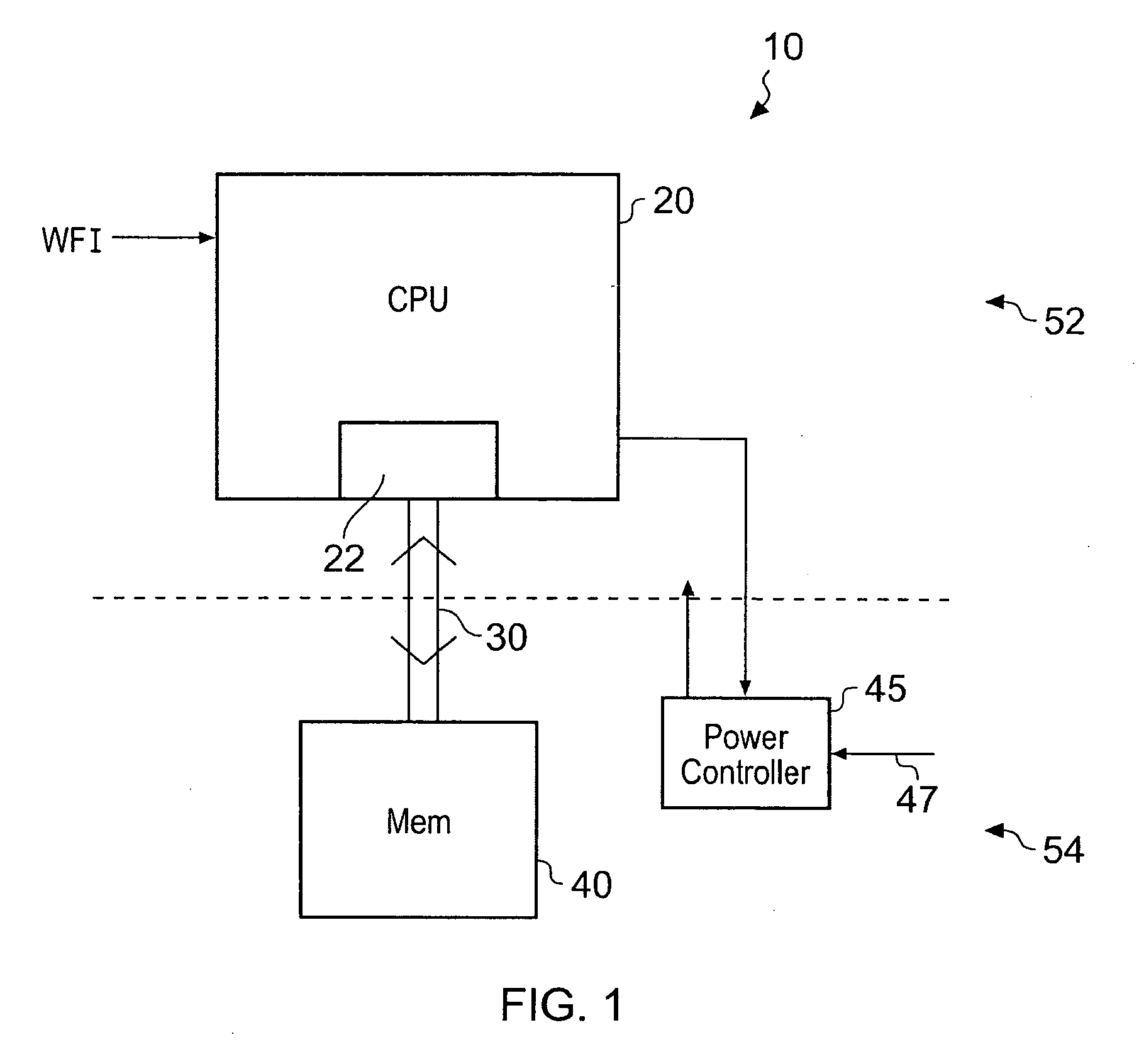 Hardware driven processor state storage prior to entering a low power mode