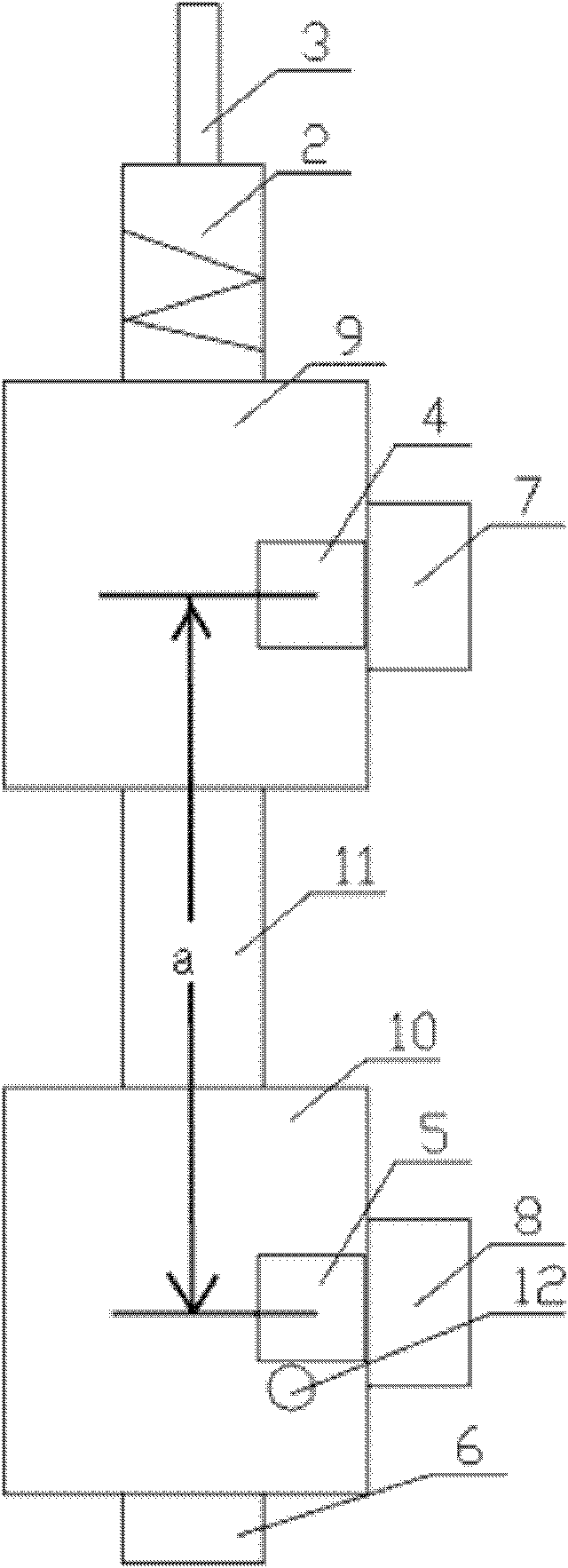 Self-calibrating putting-into-type pressure liquid level meter and measuring method thereof