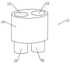 Double-lumen endobronchial tube capable of realizing rapid collapse of lung of operation side