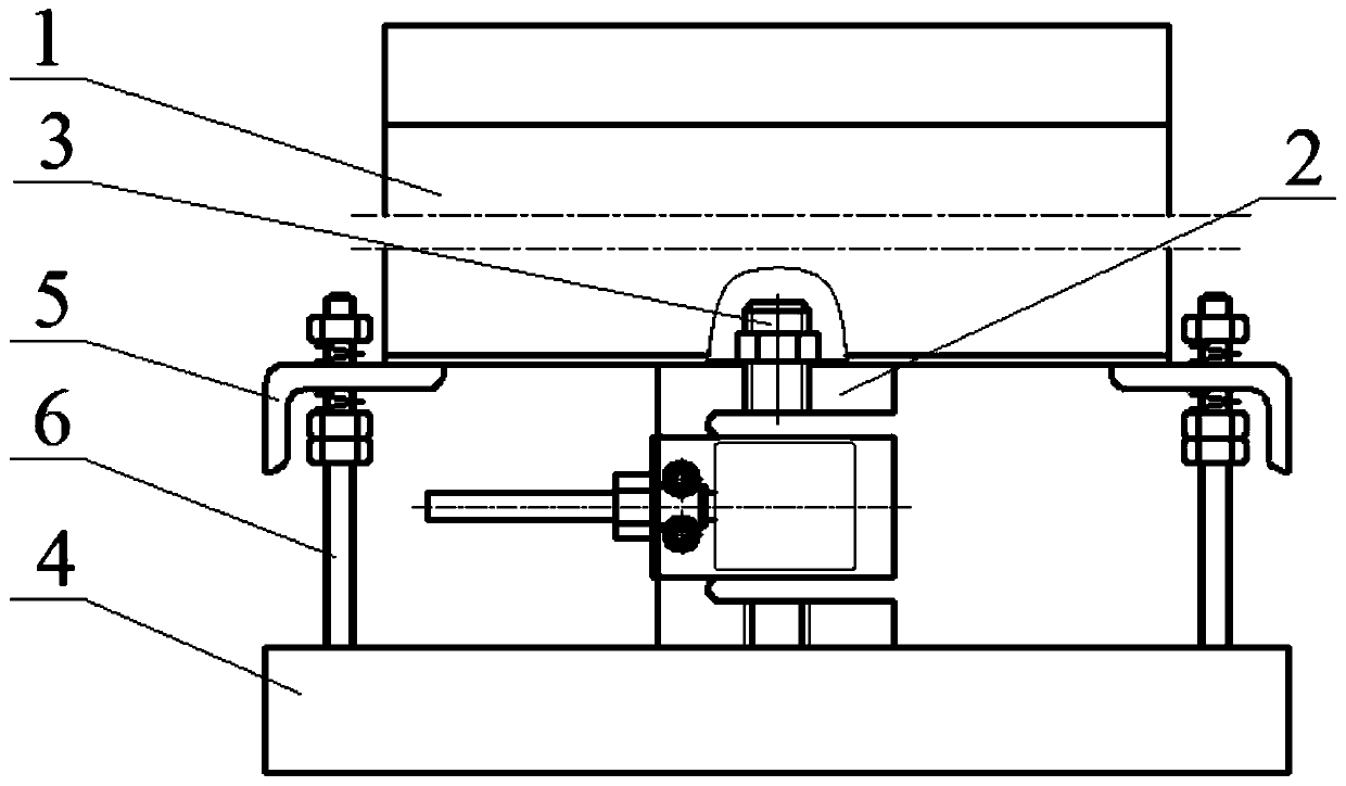 Bolted type weighing feeding trough device for cattle house