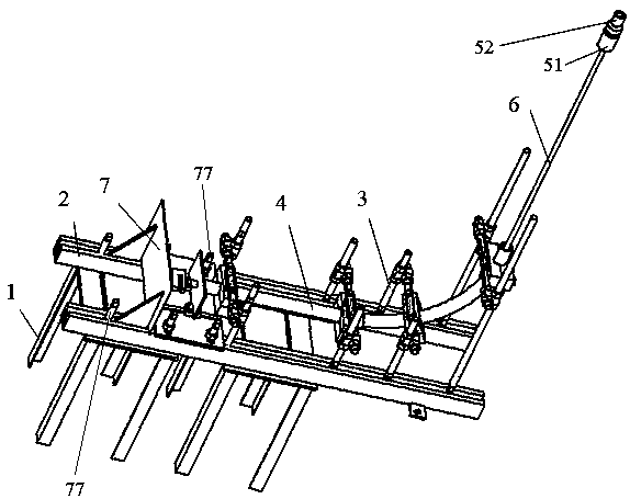 High-curvature well section pipe string passing capacity simulation experimental device and its experimental method