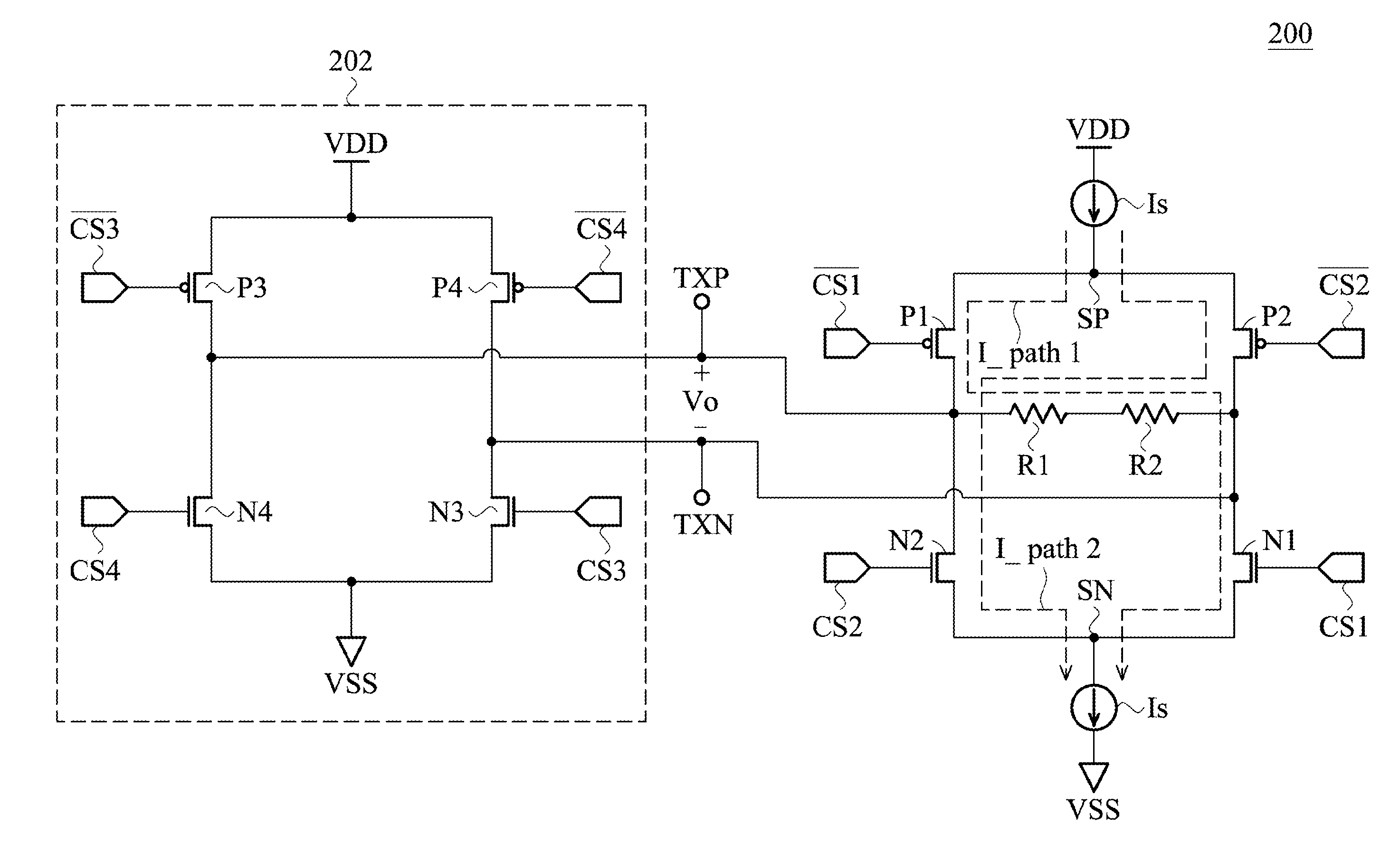 Low voltage differential signal driving circuit and digital signal transmitter