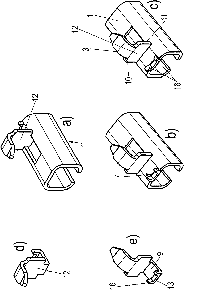 Pull-out guide for drawers, comprising a catch hook