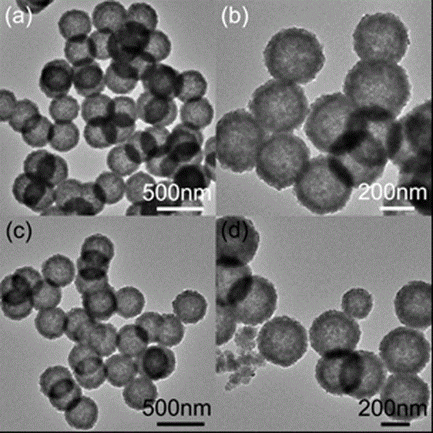 Heavy metal ion adsorbent ferrite hollow spheres MFe2O4