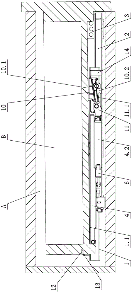 Integrated optimized structure of furniture drawers