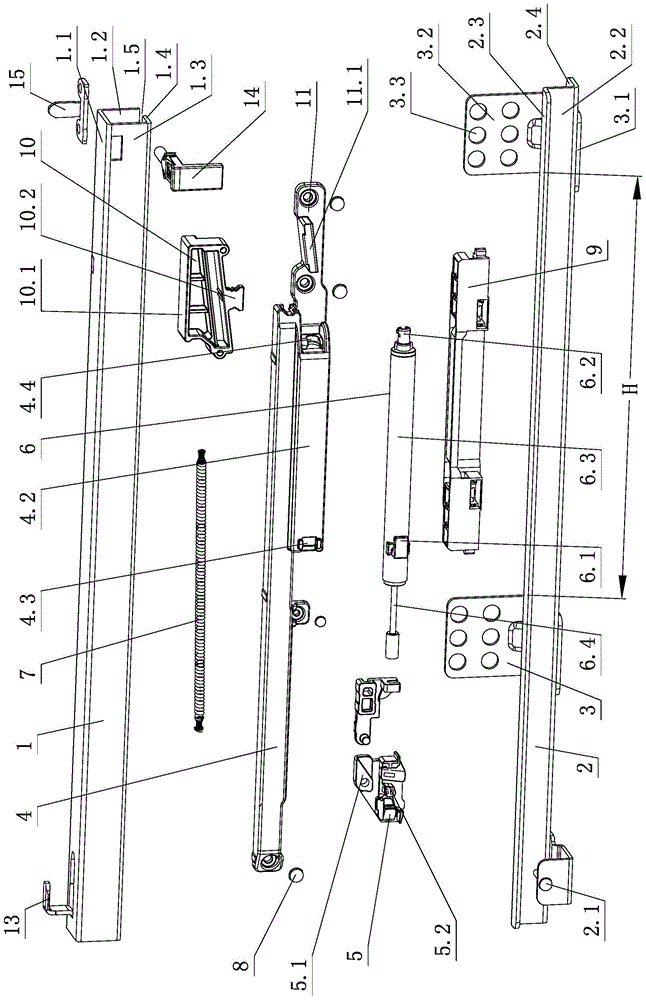 Integrated optimized structure of furniture drawers