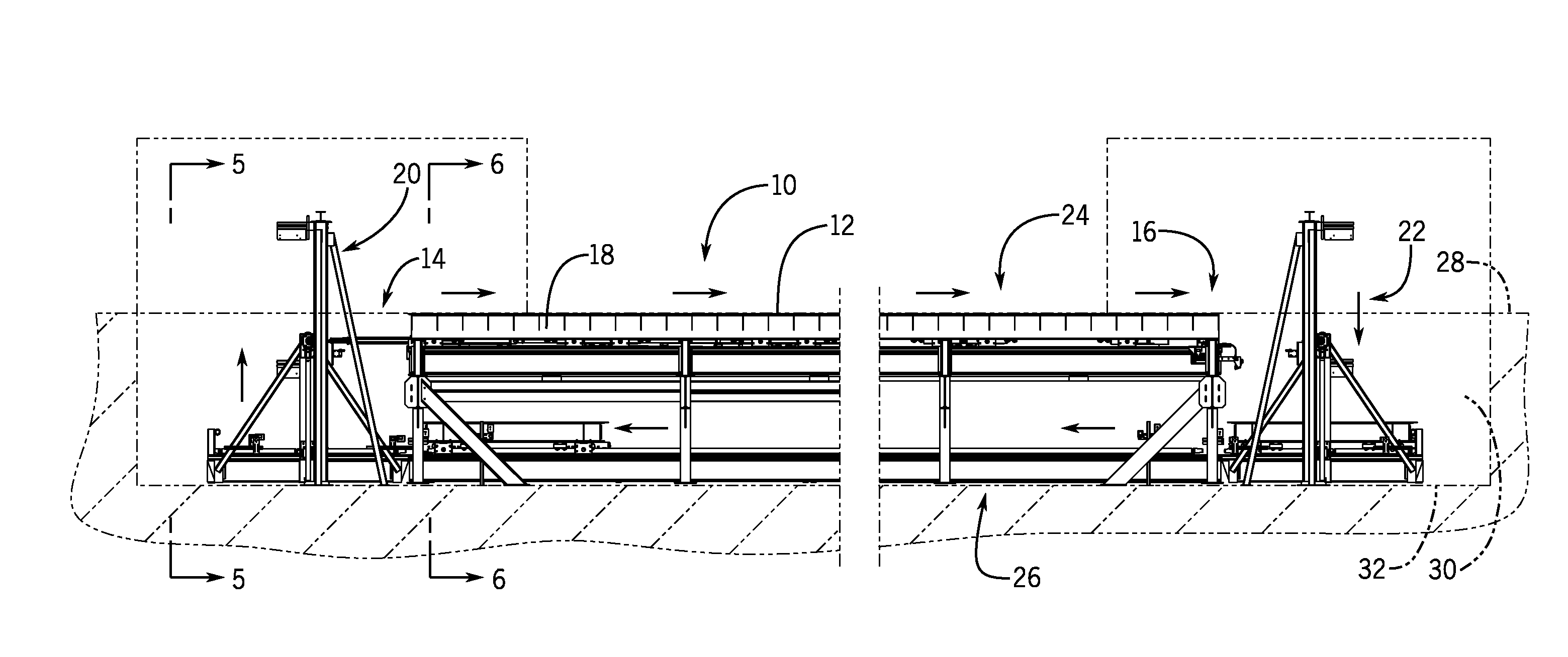 Moving floor system