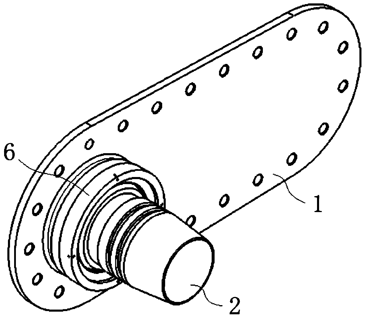 Sphere connection compensation device for aircraft fuel system