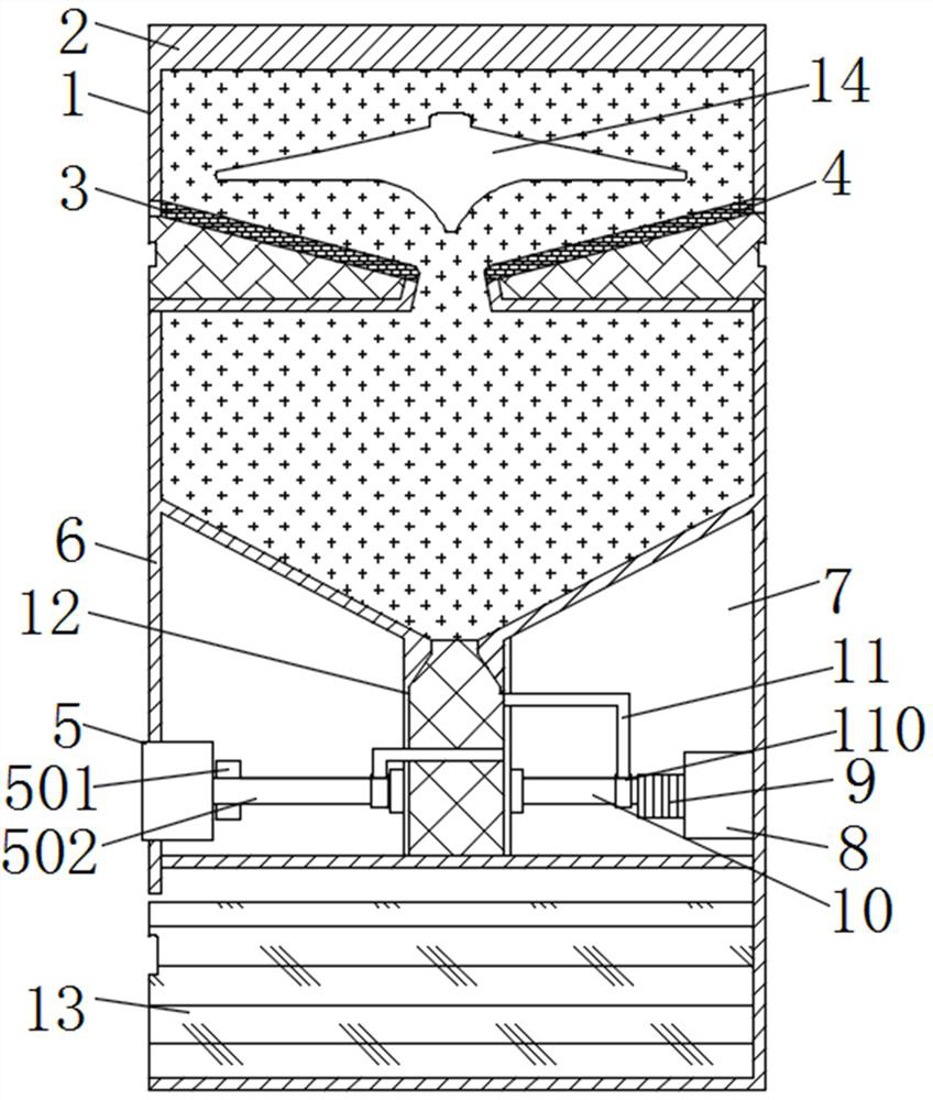 Household coarse grain storage box