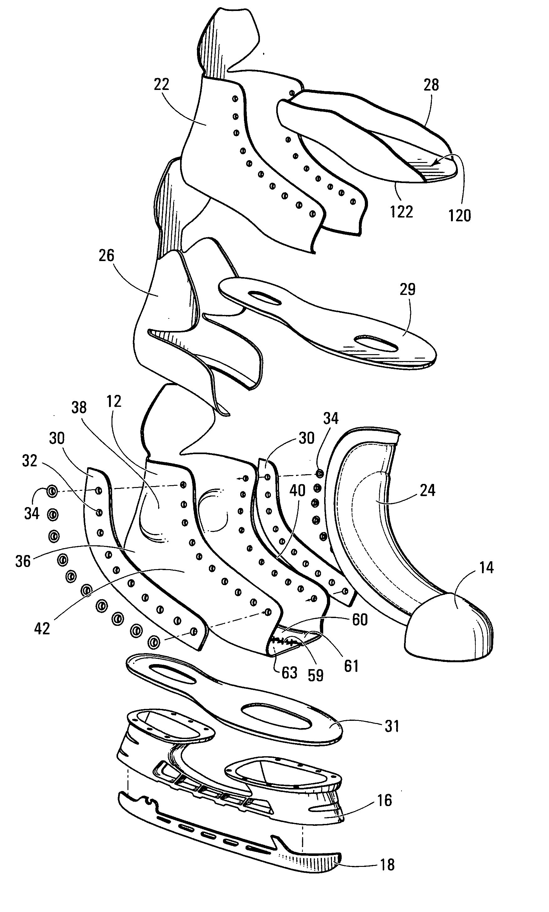 Method of manufacturing an ice skate