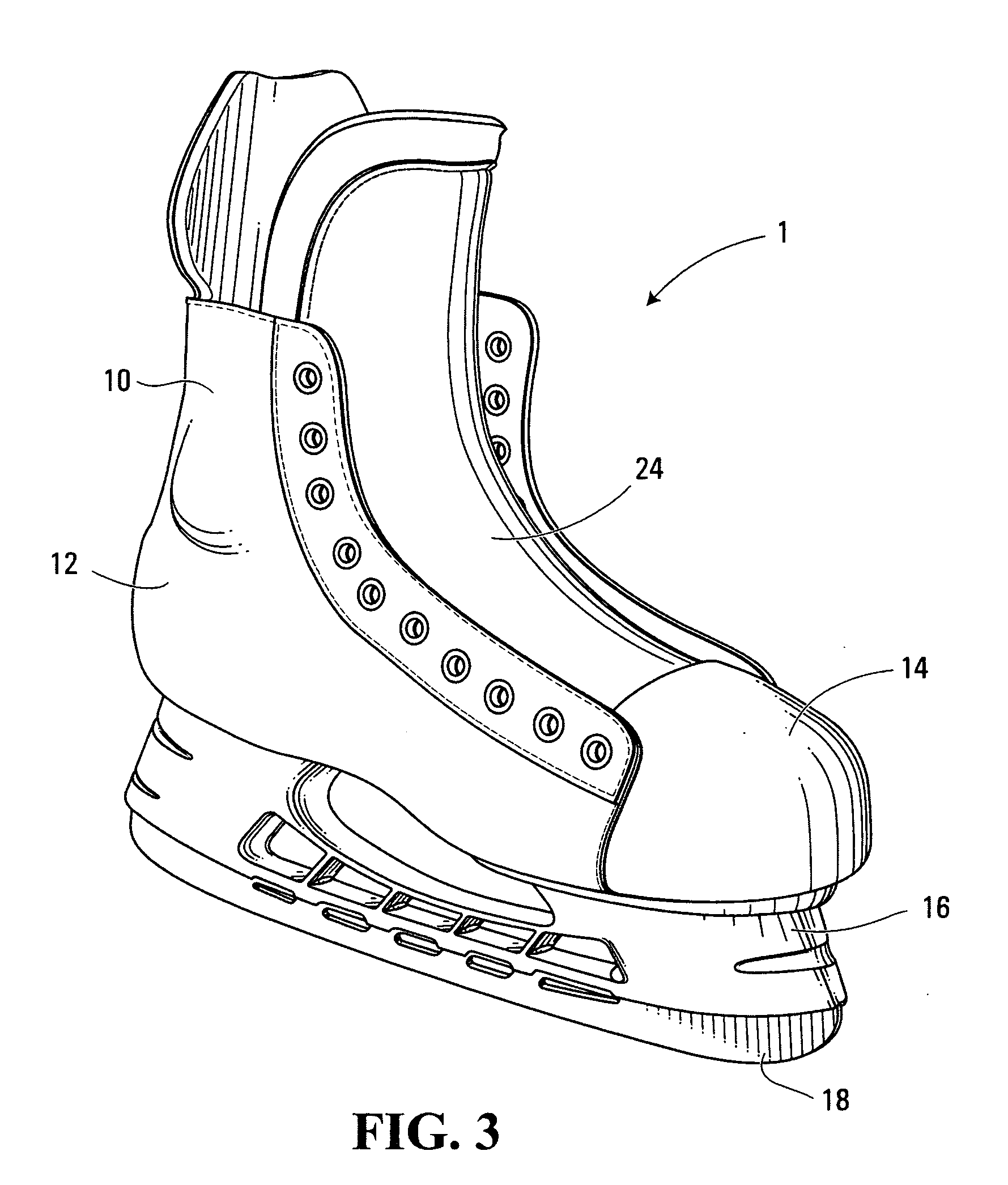 Method of manufacturing an ice skate