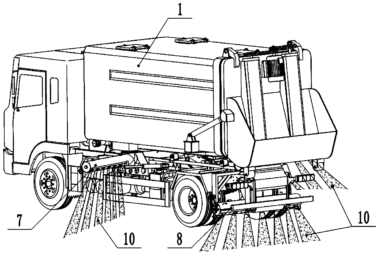 Organic fertilizer collecting, transporting, applying and spreading vehicle