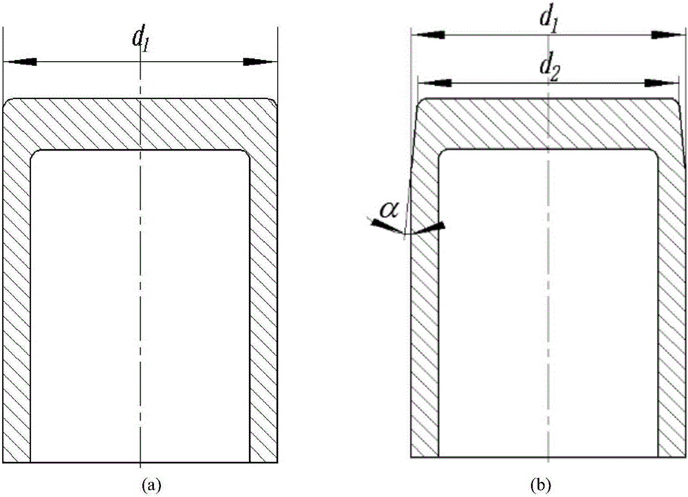 Method for eliminating cylinder bottom sunken portion of warm-cold-formed inner cavity of thin-walled cylindrical piece